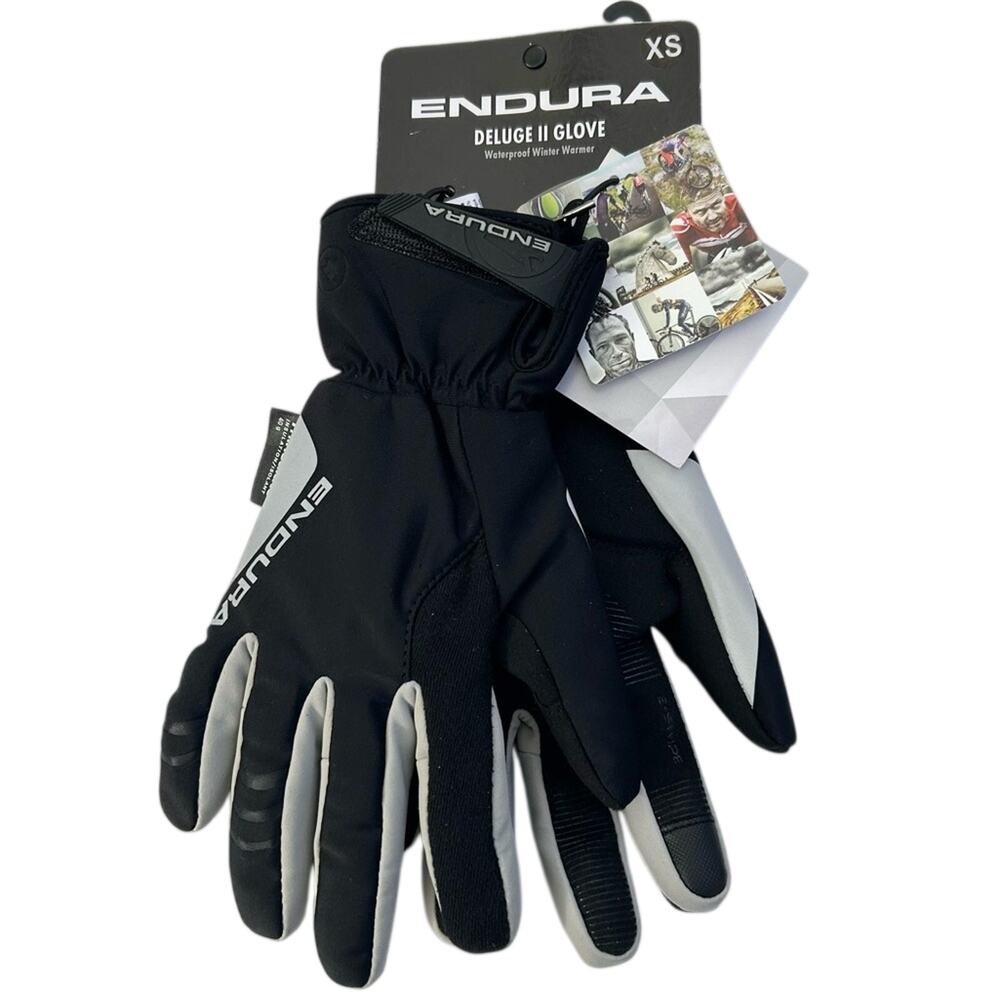 Endura‎ Deluge II Gloves - Black and Gray Waterproof Insulated Cycling Glove